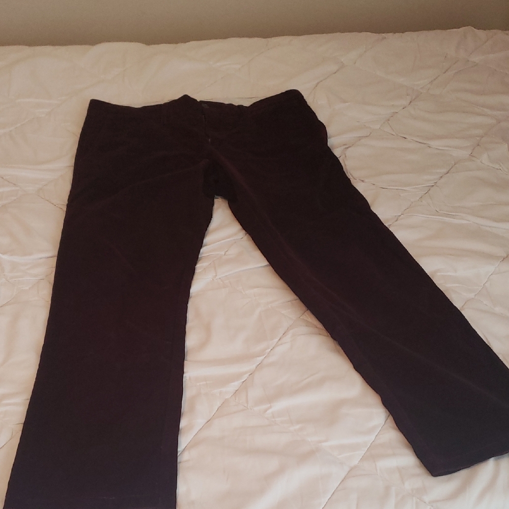 Faconnable Burgundy Corduroy Pants